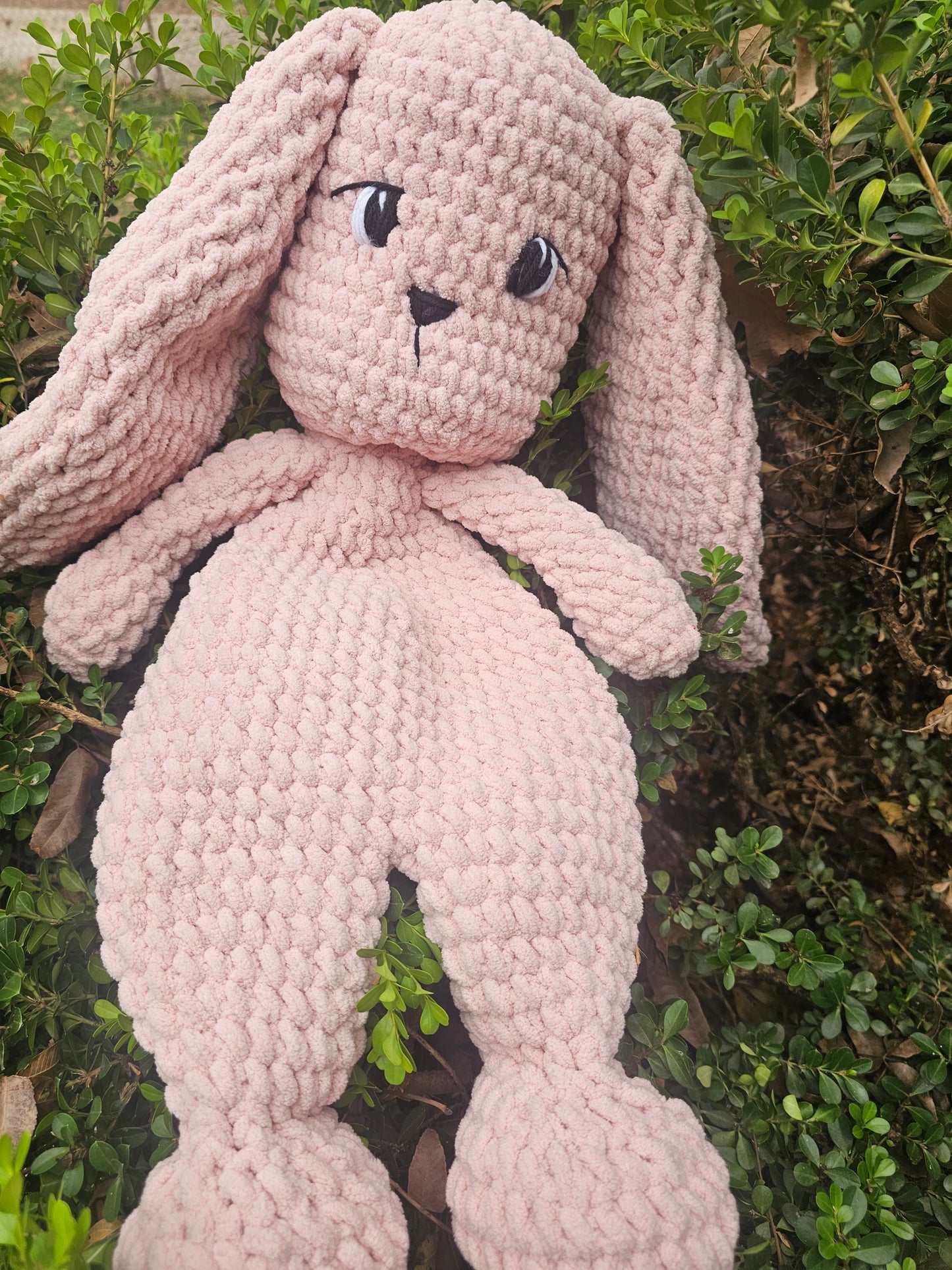jumbo crochet bunny snuggler