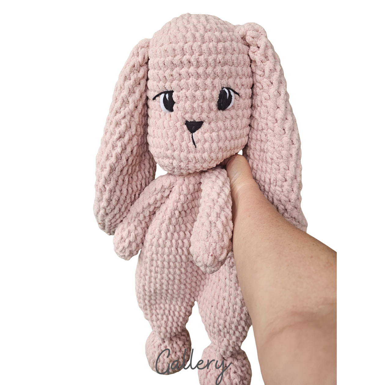 Jumbo crochet bunny snuggler